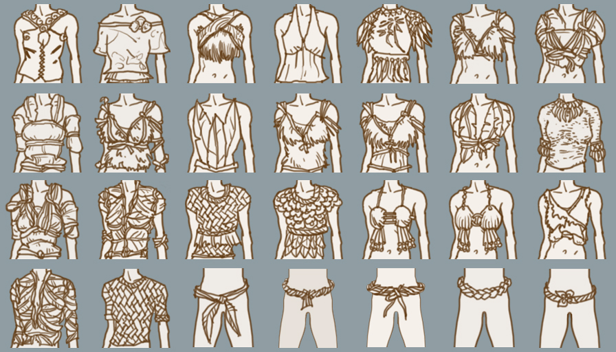 Sims Castaway Clothing Icons